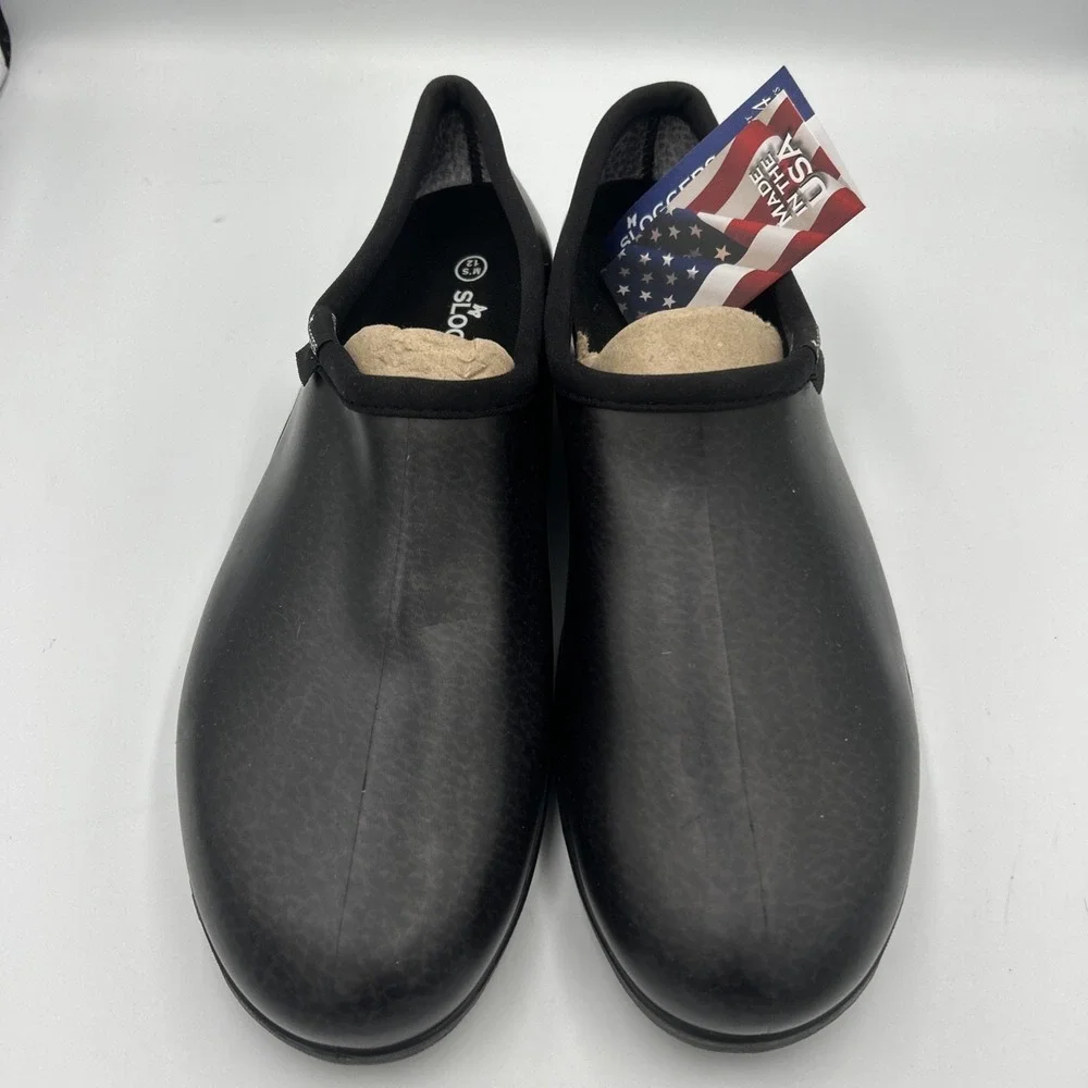 Sloggers Waterproof Work Shoe Men's Size 12 Slip On Garden Rain Black New No Box